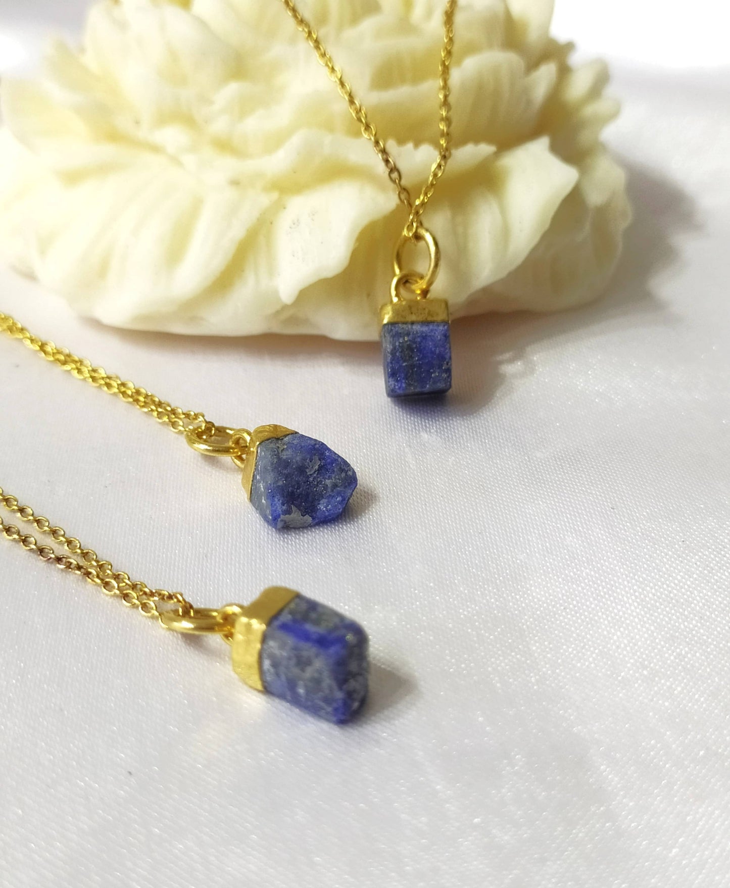 Raw Crystal Necklace | Lapis Lazuli | Raw Gemstone Necklace