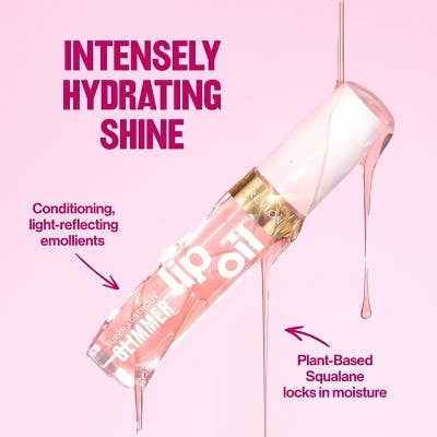 Revlon Super Lustrous Glimmer Lip Oil Moisturizing 004 Gone Rose 0.13 fl oz - New