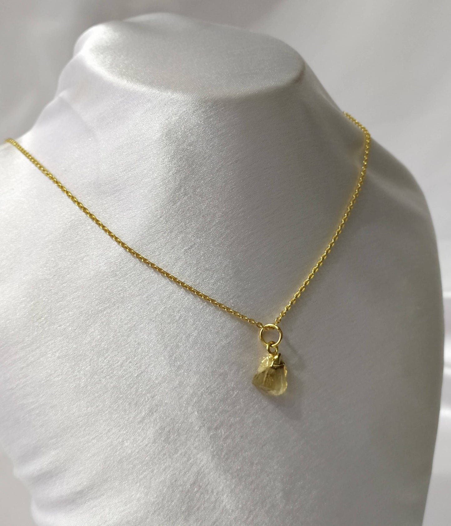 Raw Crystal Necklace |Natural Citrine |Raw Gemstone Necklace