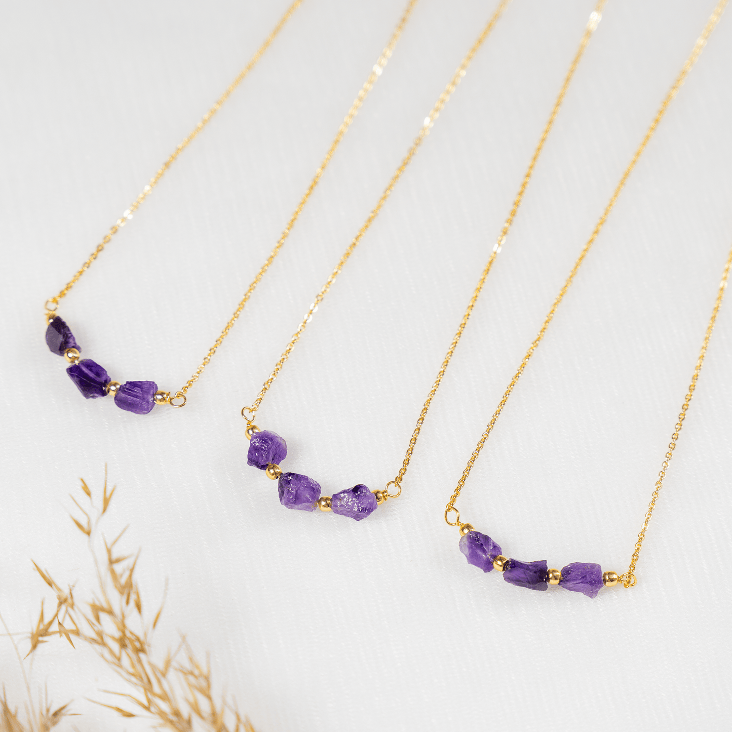 Raw Crystal Necklace| Amethyst Stone | Raw Amethyst Necklace