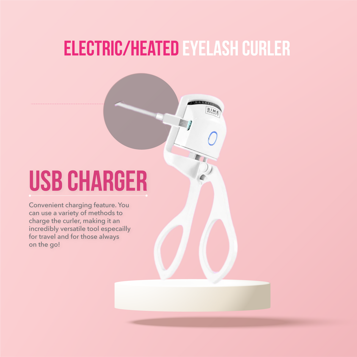 Best Sellers Bundle- Electric Eyelash Curler and Self Cleaning Hair Brush