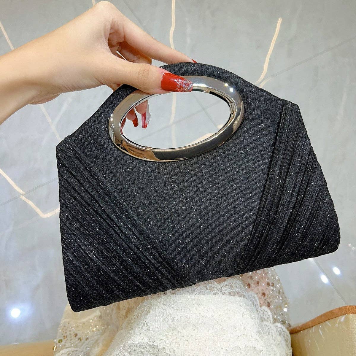 Evening Clutch Bag Women's Chic Portable Handbag