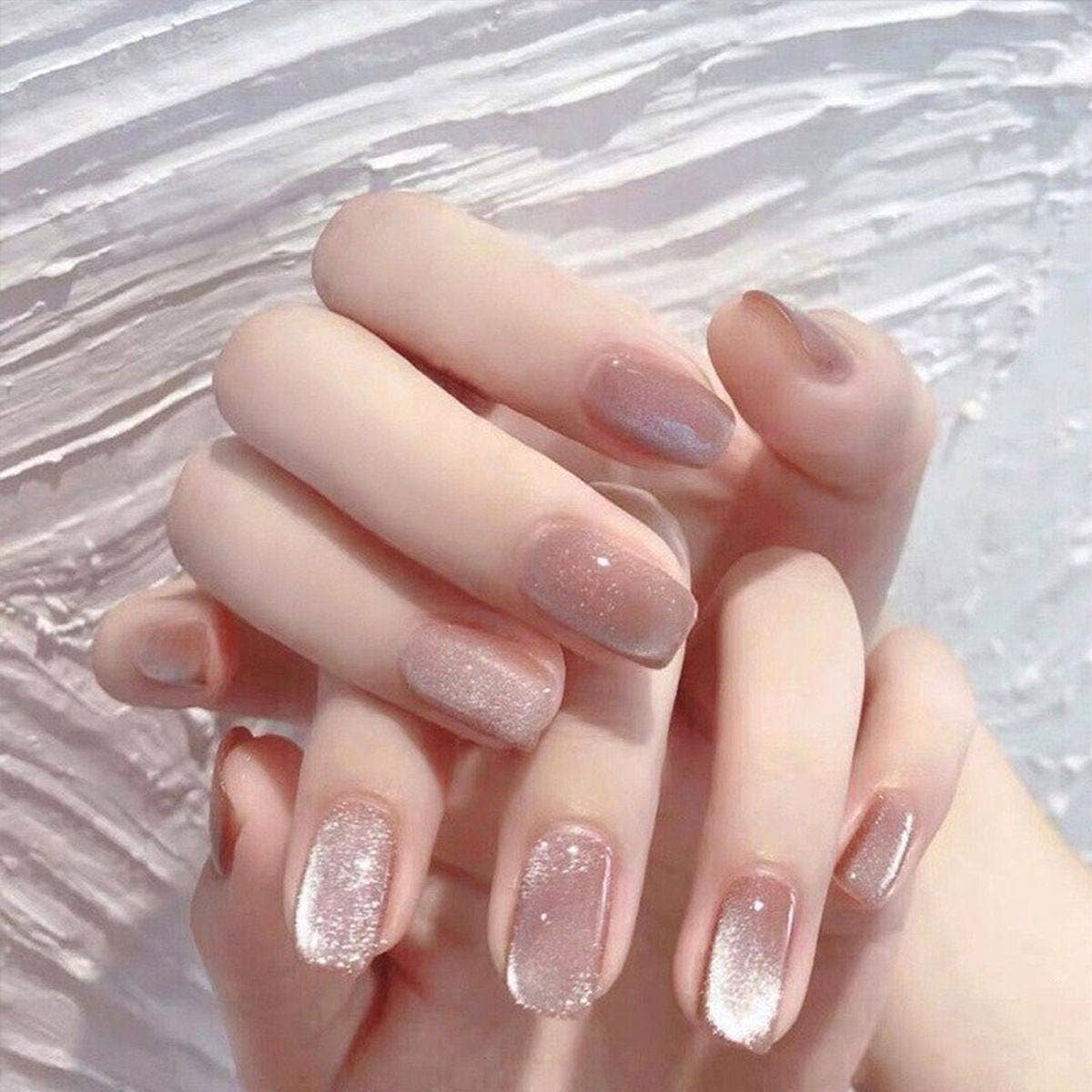 Removable Cat Eye False Nails With Various Shapes For Nail Art