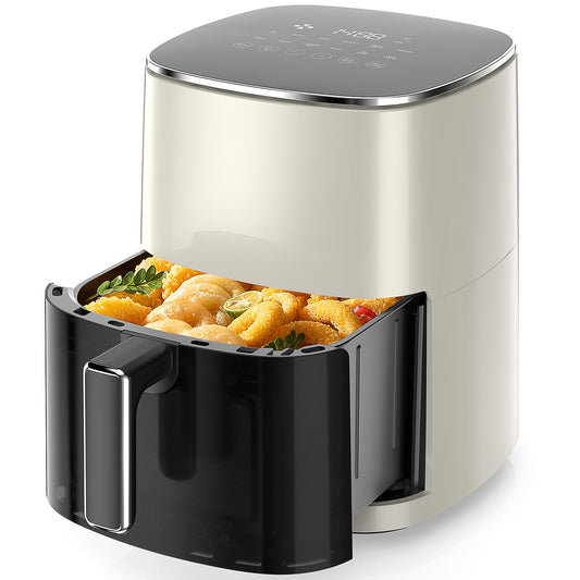 Air Fryer 6 Quart Capacity with Window Square Air Fryer 12-in-1 Air Fry, Roast, Reheat, Dehydrate, Bake, Steam with 400F