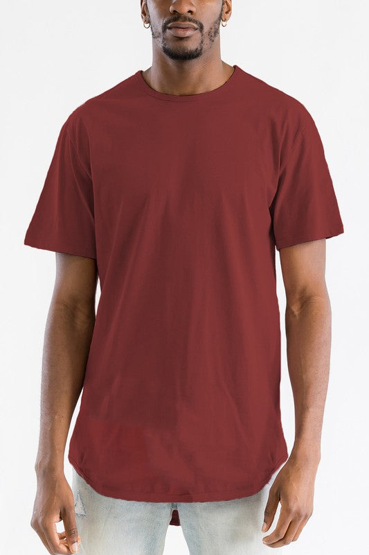 Extended Scallop Round Neck Tshirt