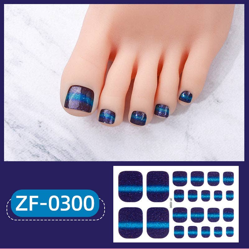 Nail Stickers With Pearl Glitter For Toes