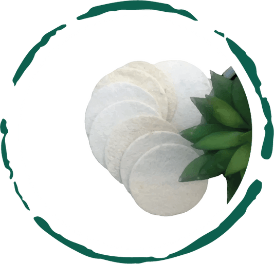 Natural Loofah Sponge Pads 5-pcs