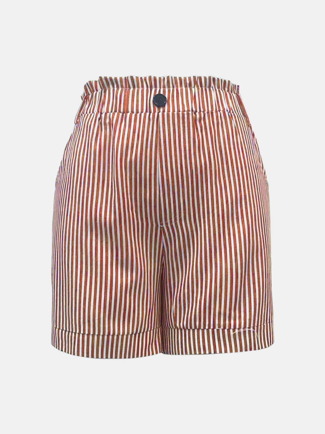 Full Size Striped Shorts with Pockets