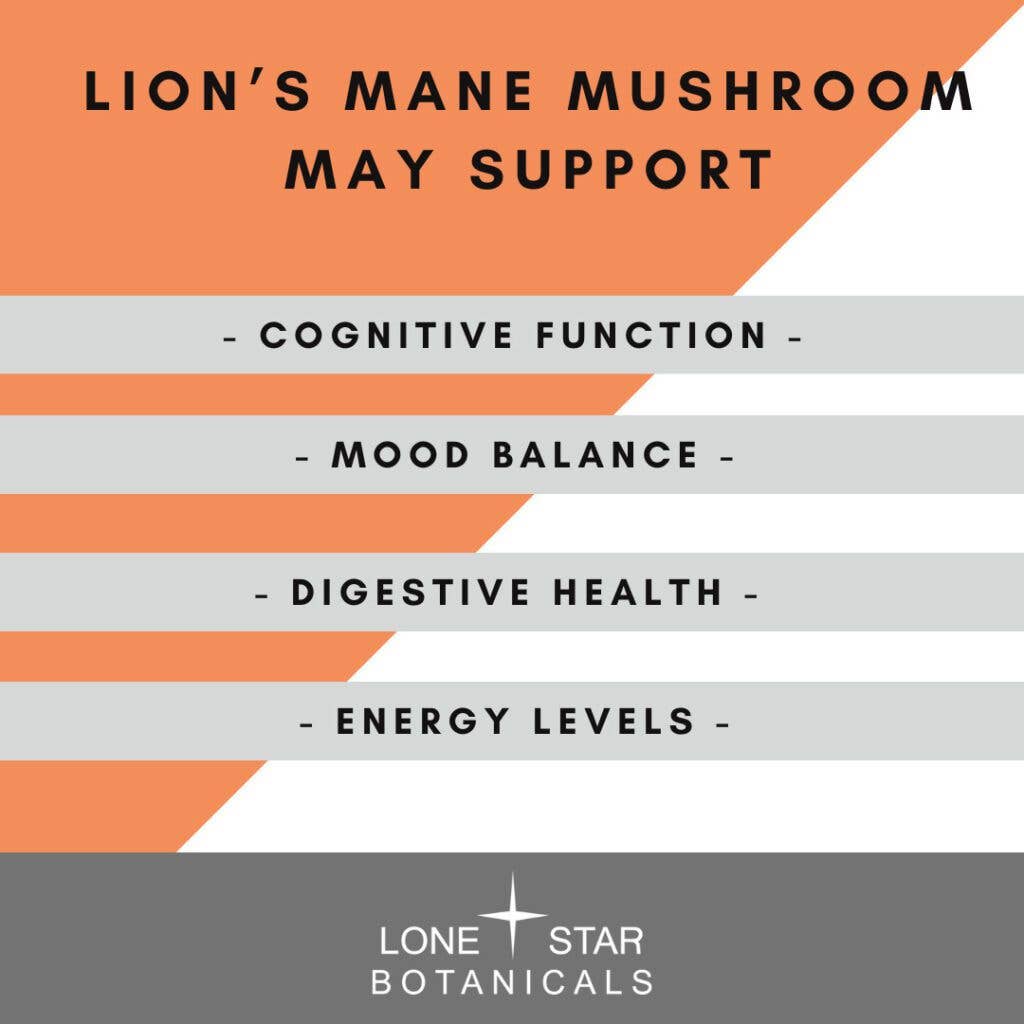 Lone Star Botanicals Lion's Mane Mushroom Powder 3.5oz