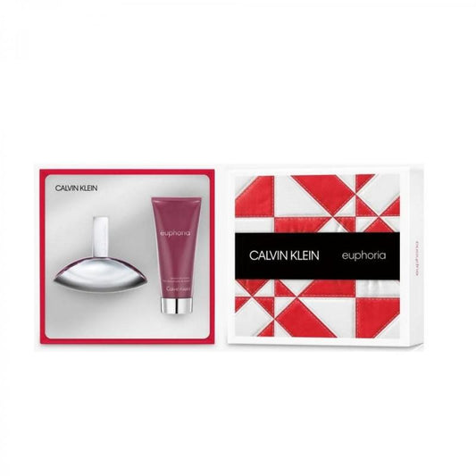 GIFT/SET EUPHORIA 2PCS.(3.4 EDP SPR+3. By CALVIN KLEIN For WOMEN