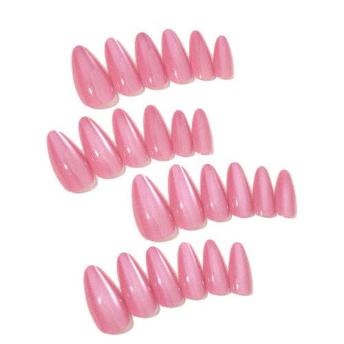 Removable Cat Eye False Nails With Various Shapes For Nail Art