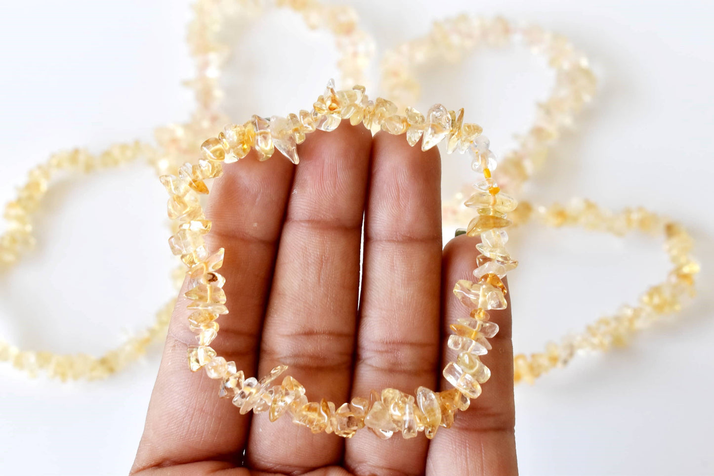 Healing Stones | Citrine | Chip Bracelet | Spiritual Jewelry