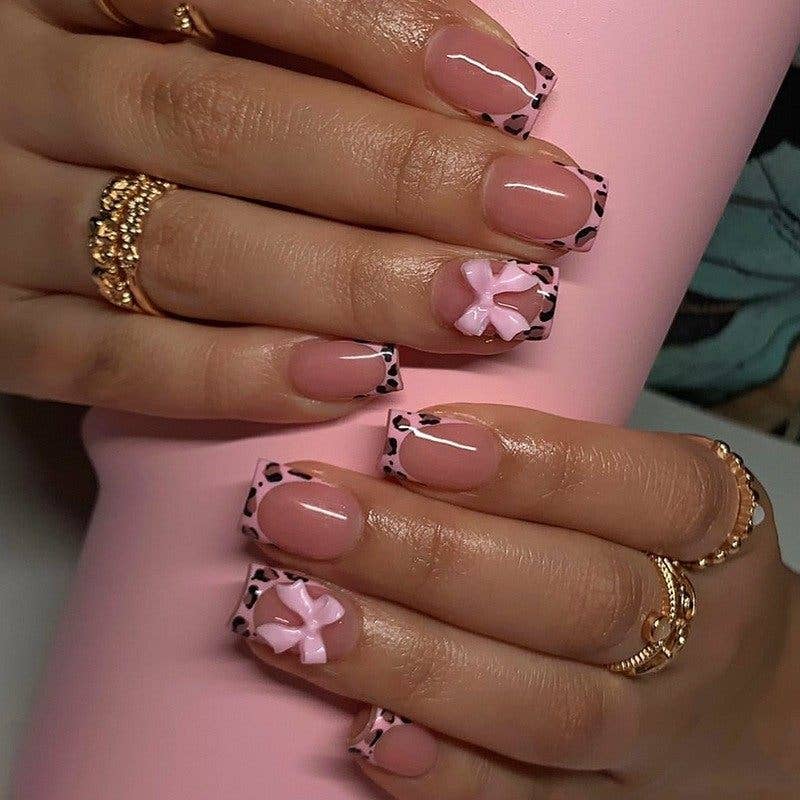 Almond Pure Color Electroplated Nail Art Press On Nails