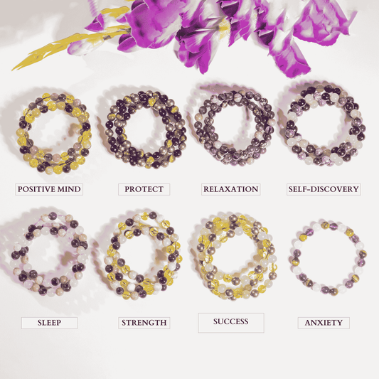 Pick One Crystal Healing Bracelet, Natural Gemstone Jewelry