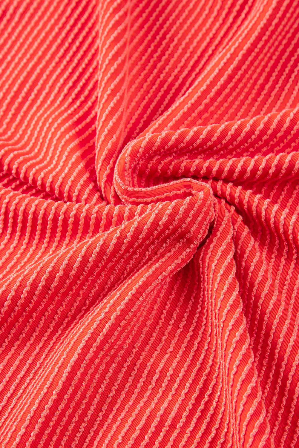 Iceland Blue Ribbed Textured Knit Loose Fit Tee and Shorts Set