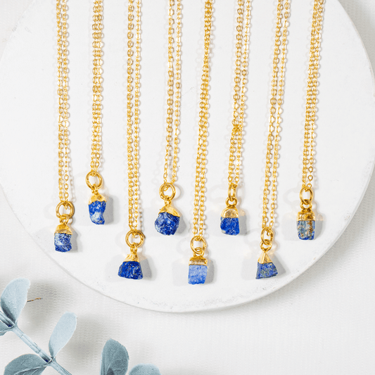 Raw Crystal Necklace | Lapis Lazuli | Raw Gemstone Necklace