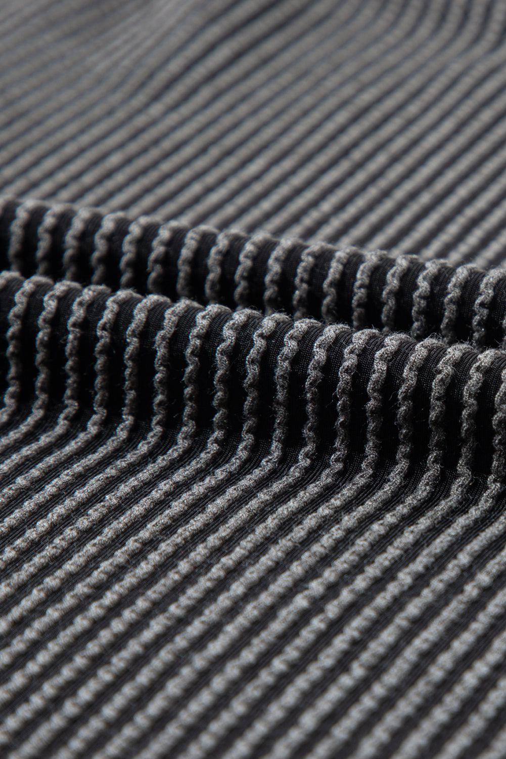 Iceland Blue Ribbed Textured Knit Loose Fit Tee and Shorts Set