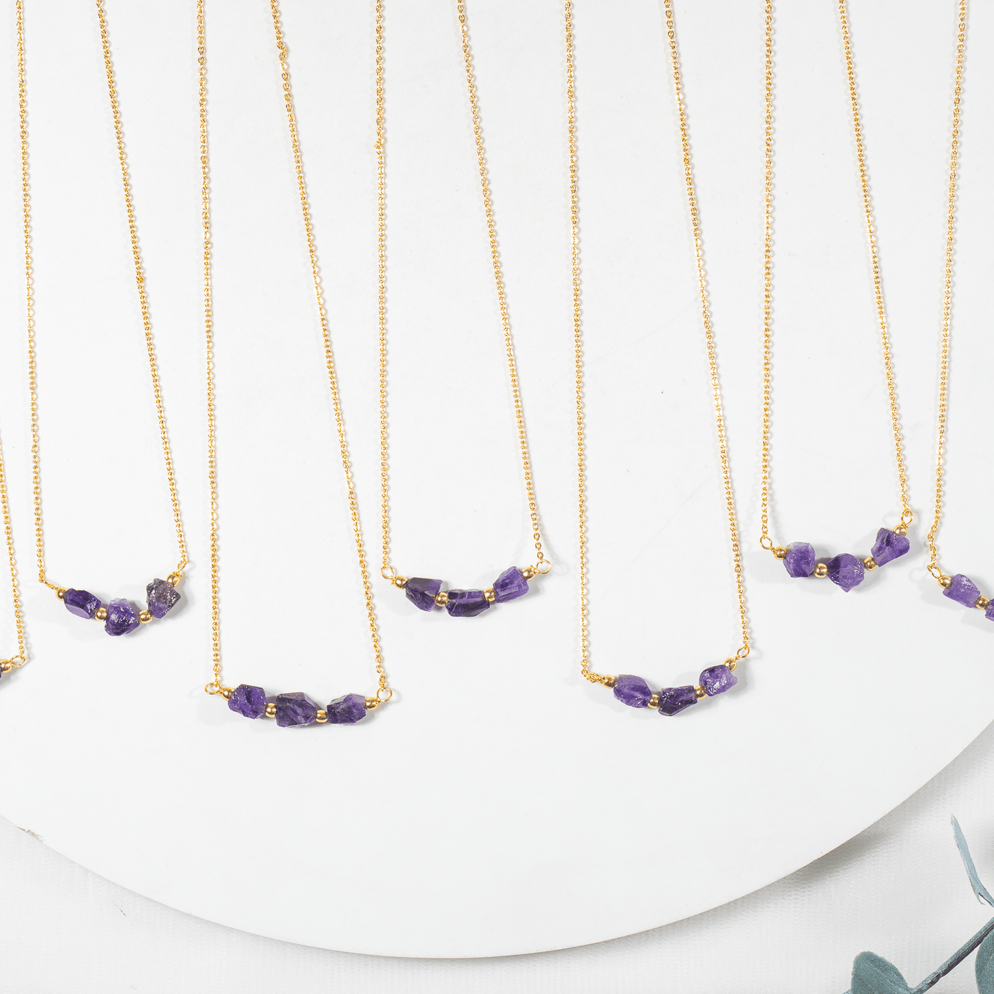 Raw Crystal Necklace| Amethyst Stone | Raw Amethyst Necklace