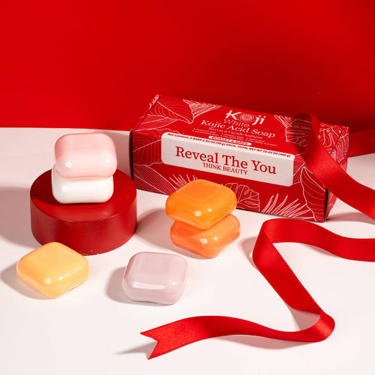 Kojic Acid Skin Brightening Soap Gift Sets (6 Bars)