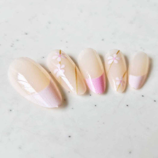 Soft Design Decorated Press on  Nails