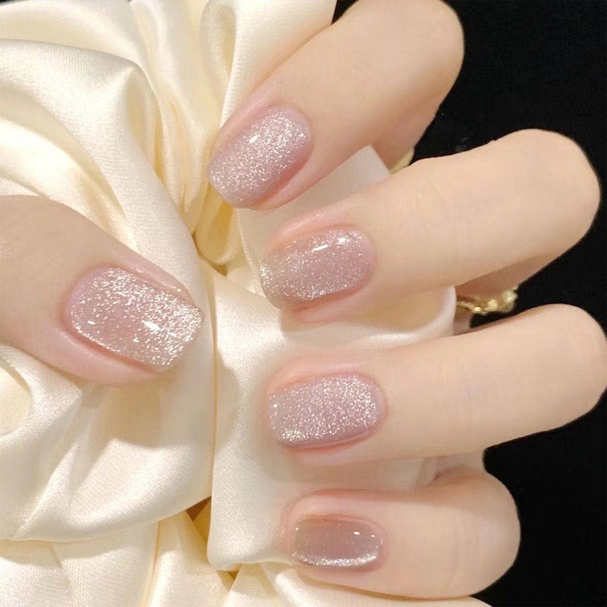Removable Cat Eye False Nails With Various Shapes For Nail Art