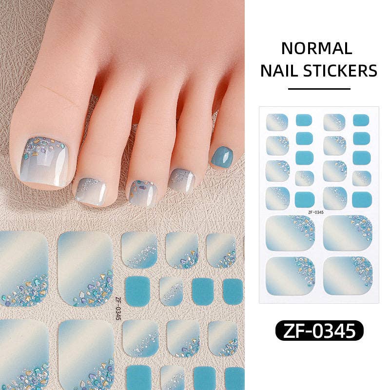 Nail Stickers With Pearl Glitter For Toes
