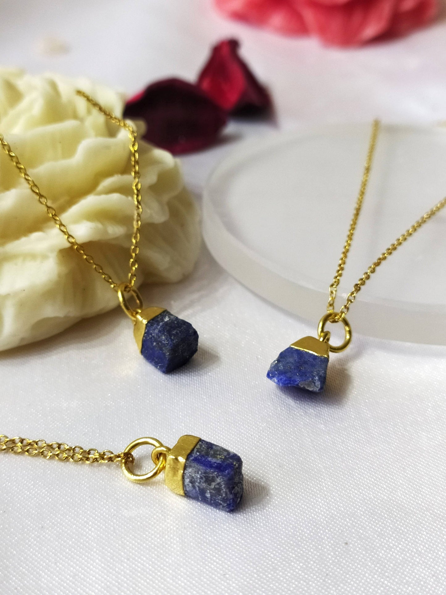 Raw Crystal Necklace | Lapis Lazuli | Raw Gemstone Necklace
