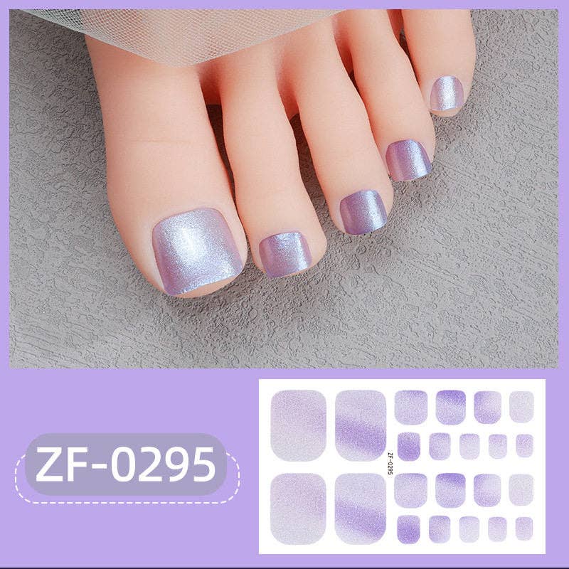 Nail Stickers With Pearl Glitter For Toes