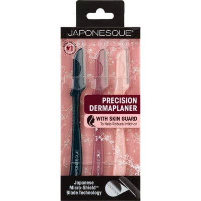 JAPONESQUE Precision Dermaplaner Facial Brush Razors 3ct - New