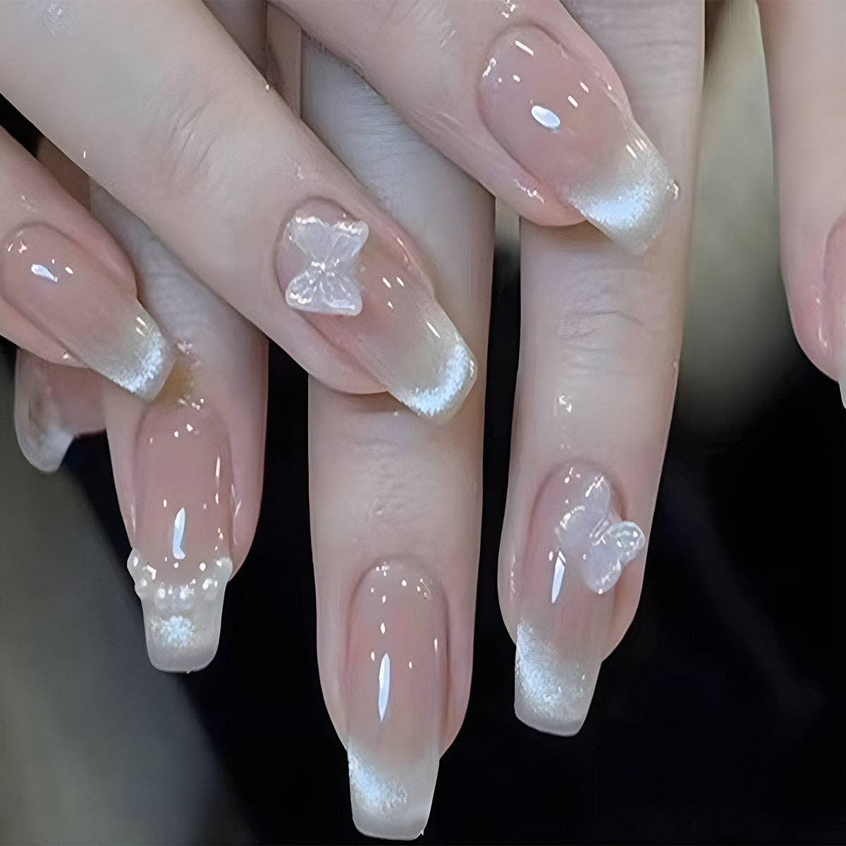 Removable Cat Eye False Nails With Various Shapes For Nail Art
