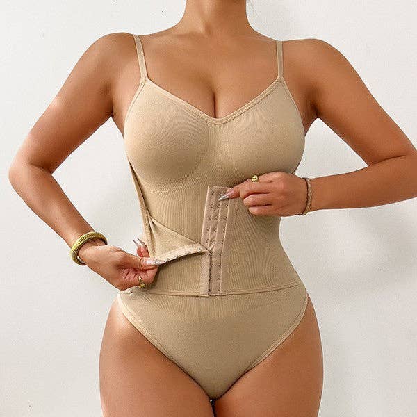 Enhanced Shaping Bodysuit with Double Layer and Adjustable Closure