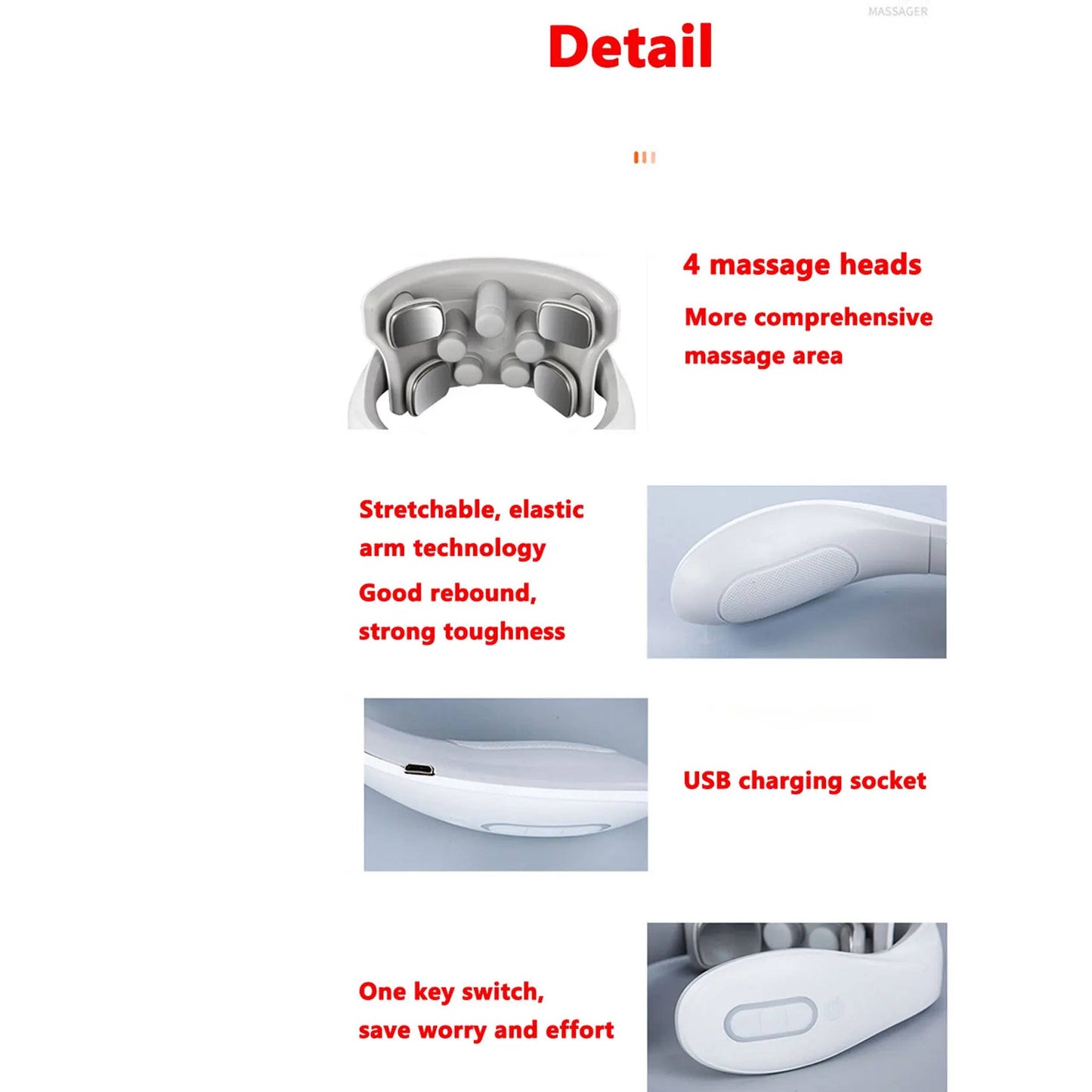 Rechargeable Neck Massager — Gullee Self-Care