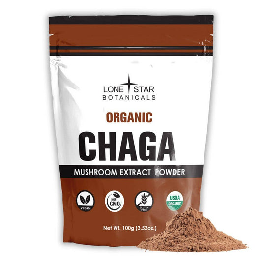 Lone Star Botanicals Organic Chaga Mushroom Powder 3.5oz