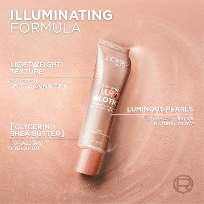 L'Oreal Paris True Match Lumi Glotion Natural Glow Enhancer 901 Fair Glow  1.35 fl oz - Imperfect Container