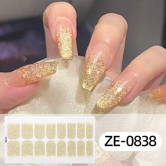 Gradient Glitter Nail Stickers