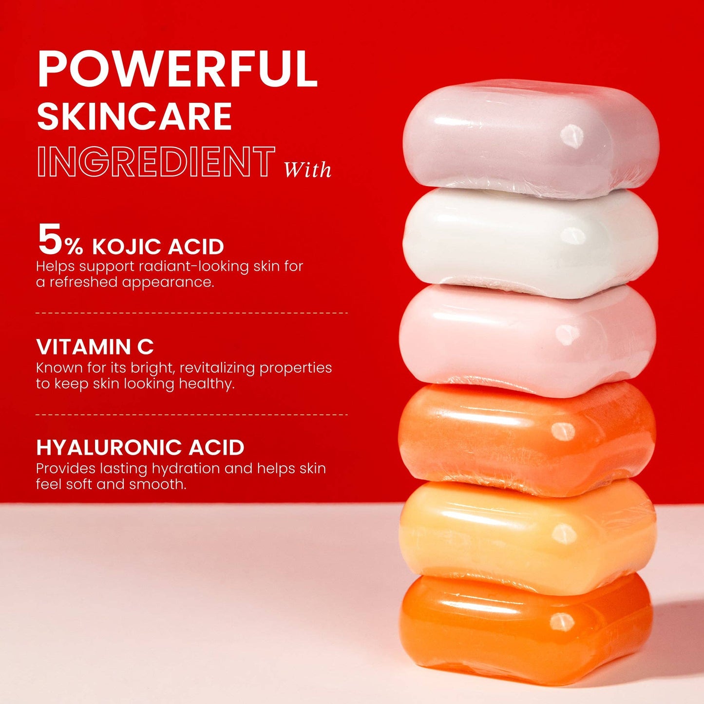Kojic Acid Skin Brightening Soap Gift Sets (6 Bars)