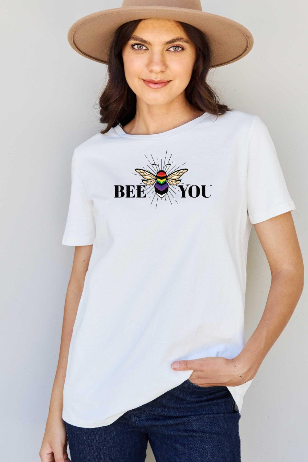 Simply Love Full Size BEE YOU Graphic T-Shirt