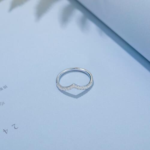 Moissanite 925 Sterling Silver Ring ni