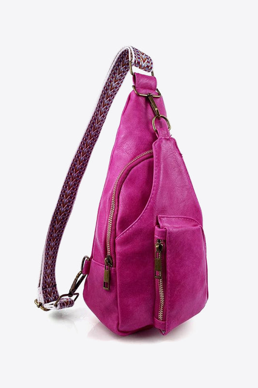 All The Feels PU Leather Sling Bag - GlamZation