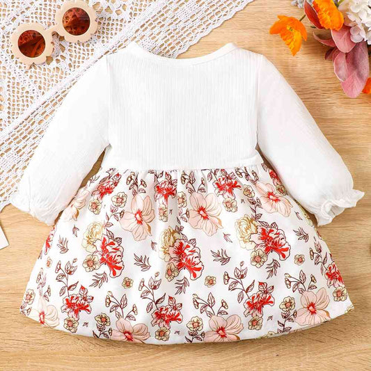 Floral Bow Detail Dress