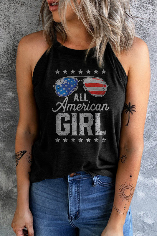 ALL AMERICAN GIRL Graphic Tank - GlamZation