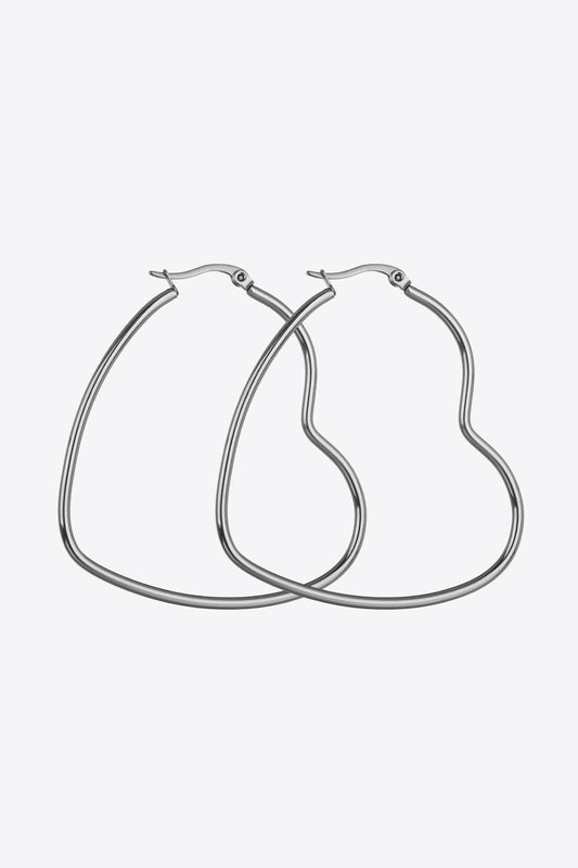 Heart Stainless Steel Earrings