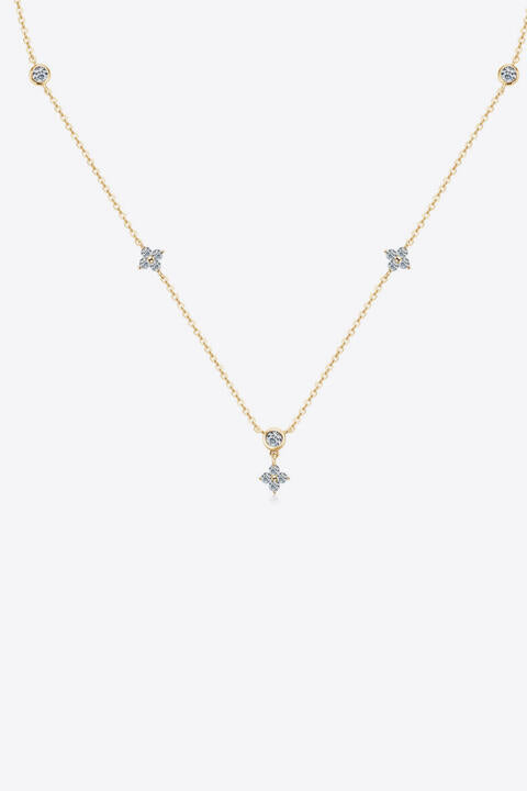 Moissanite 925 Sterling Silver Necklace mi
