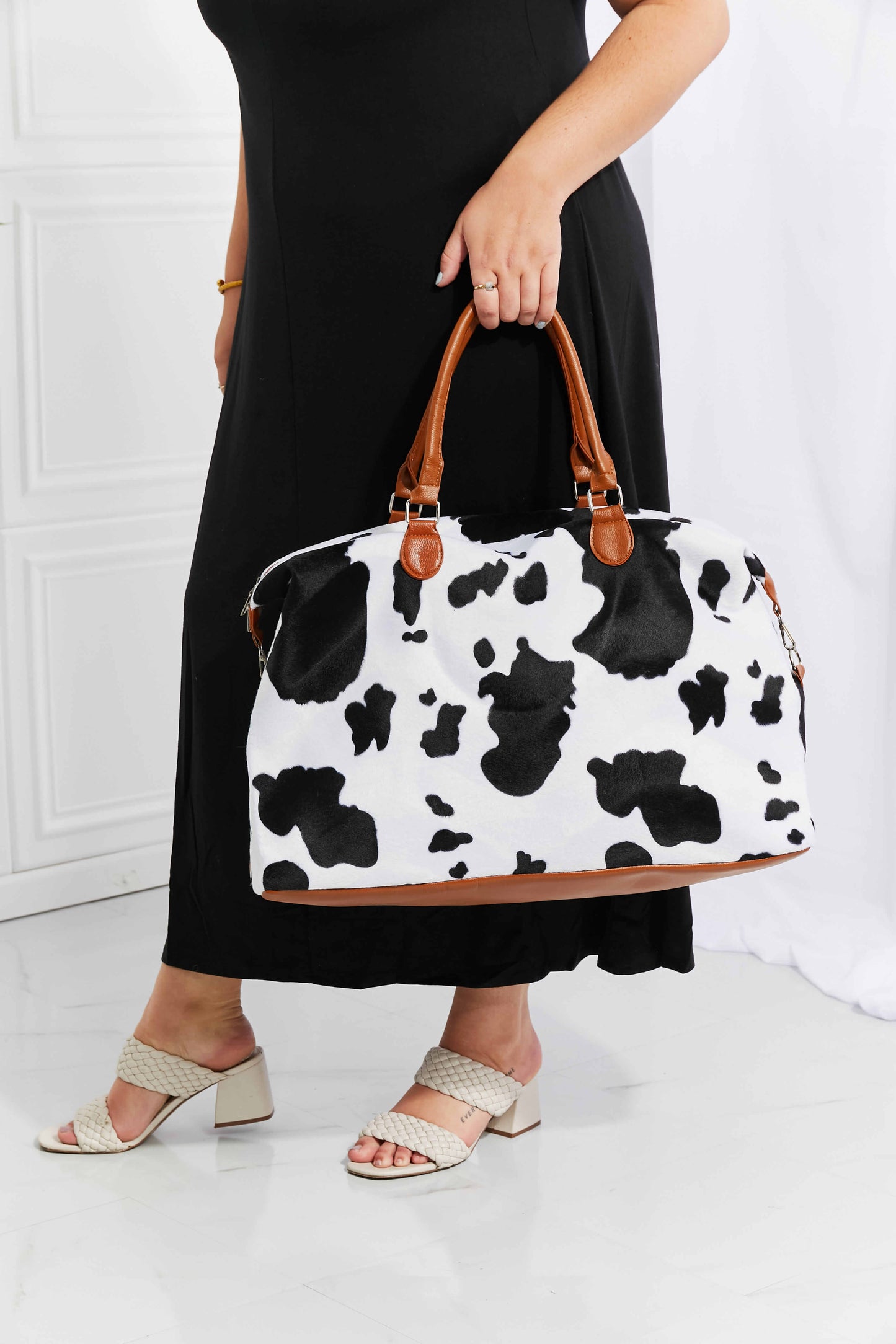 Animal Print Plush Weekender Bag - GlamZation