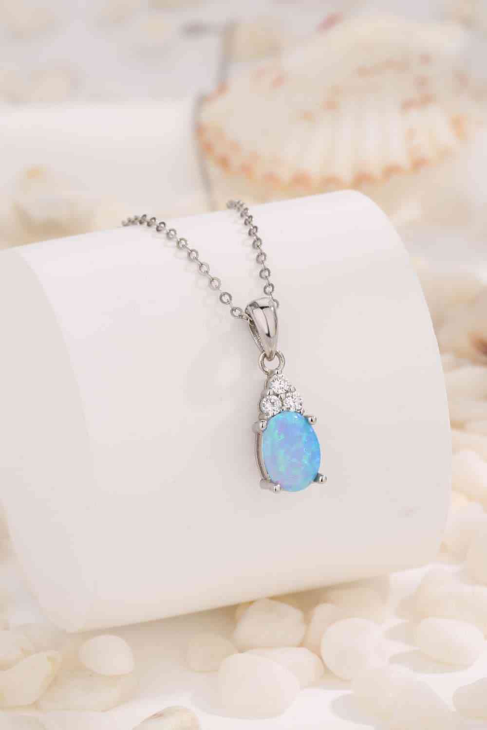 Find Your Center Opal Pendant Necklace