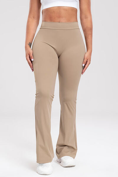 Ruched High Waist Bootcut Active Pants