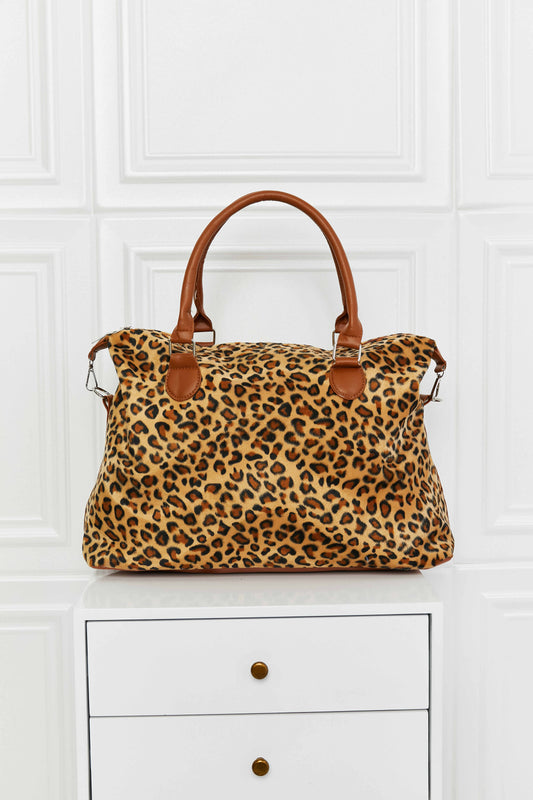 Animal Print Brushed Weekender Bag - GlamZation