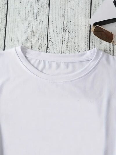 Graphic Round Neck Short Sleeve T-Shirt