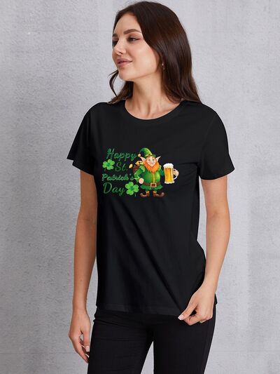 HAPPY ST. PATRICK'S DAY Round Neck T-Shirt