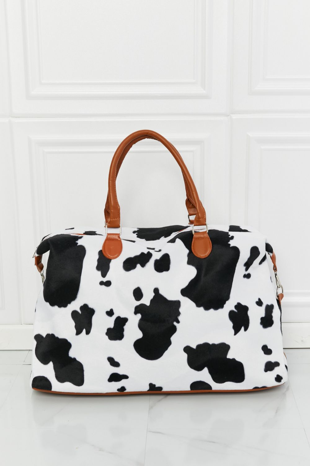 Animal Print Plush Weekender Bag - GlamZation